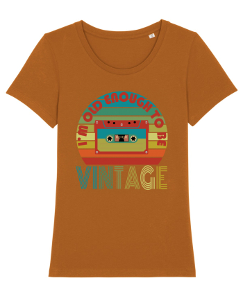 I'm Old Enough To Be Vintage Cassette Tape Roasted Orange
