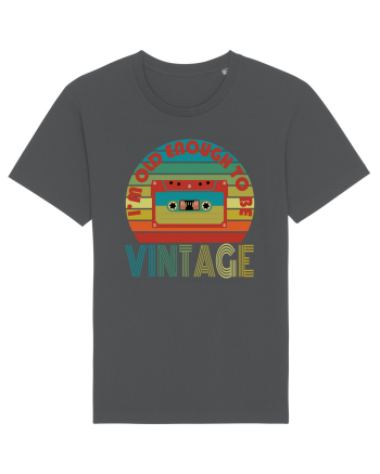 I'm Old Enough To Be Vintage Cassette Tape Anthracite