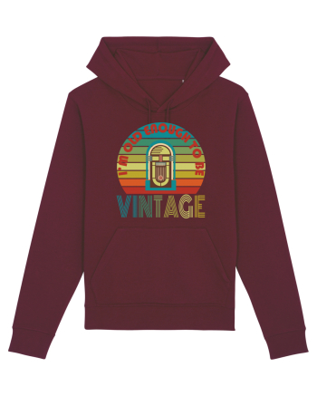 I'm Old Enough To Be Vintage Jukebox Burgundy