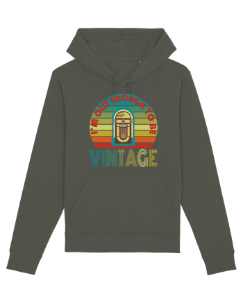 I'm Old Enough To Be Vintage Jukebox Khaki