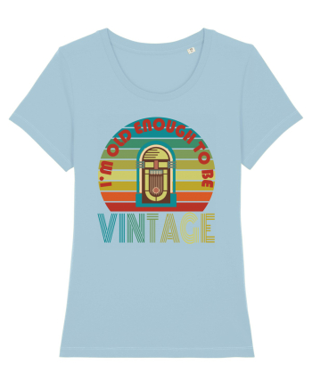 I'm Old Enough To Be Vintage Jukebox Sky Blue