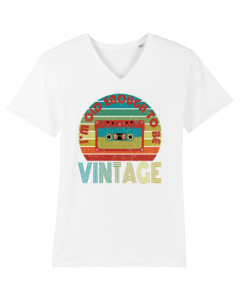 Vintage Cassette Tape Retro Style White
