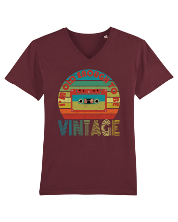 Vintage Cassette Tape Retro Style Burgundy