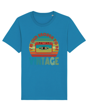 Vintage Cassette Tape Retro Style Azur