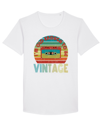 Vintage Cassette Tape Retro Style White