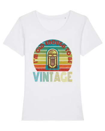 Vintage Jukebox Retro Style White