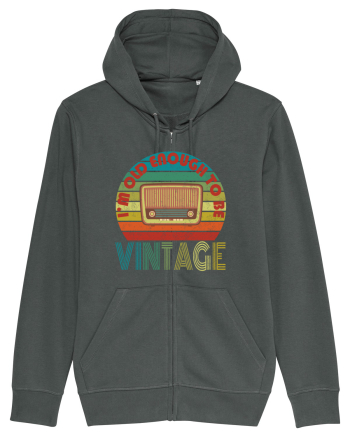 Vintage Radio Retro Style Anthracite