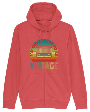 Vintage Radio Retro Style Carmine Red