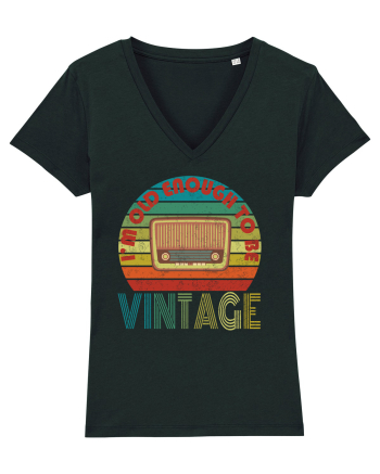Vintage Radio Retro Style Black