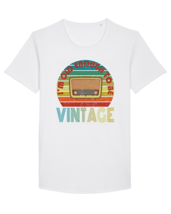 Vintage Radio Retro Style White