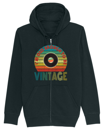 Vintage Vinyl Disc Retro Style Black