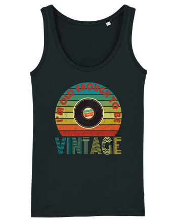 Vintage Vinyl Disc Retro Style Black