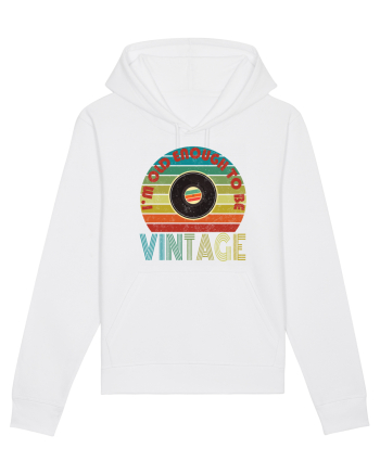 Vintage Vinyl Disc Retro Style White
