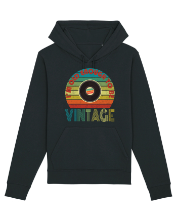 Vintage Vinyl Disc Retro Style Black