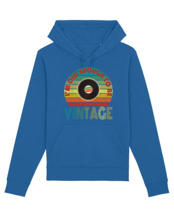Vintage Vinyl Disc Retro Style Royal Blue