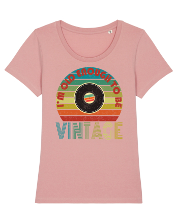 Vintage Vinyl Disc Retro Style Canyon Pink