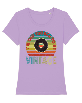 Vintage Vinyl Disc Retro Style Lavender Dawn