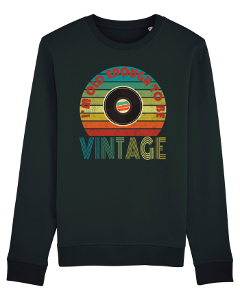 Vintage Vinyl Disc Retro Style Black