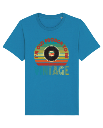 Vintage Vinyl Disc Retro Style Azur