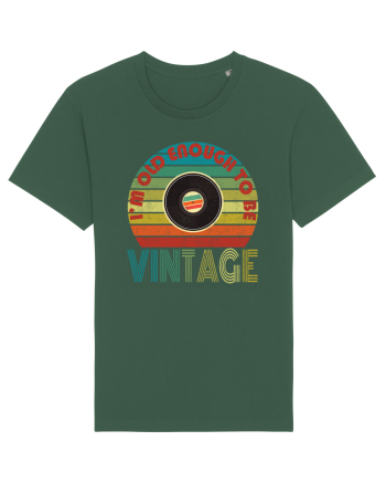 Vintage Vinyl Disc Retro Style Bottle Green