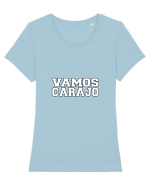 VAMOS CARAJO Tricou mânecă scurtă guler larg fitted Damă Expresser