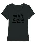 Nouă Pisici - Nouă Vieți Tricou mânecă scurtă guler larg fitted Damă Expresser