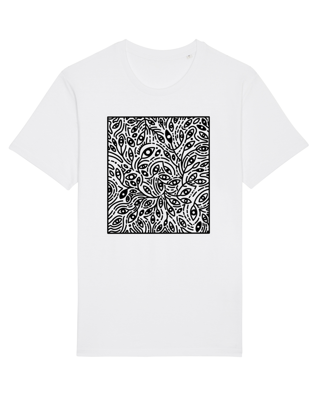 Tricou mânecă scurtă Unisex Rocker White