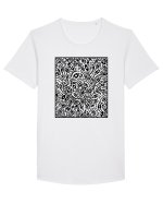 Tricou planta cu ochi Tricou mânecă scurtă guler larg Bărbat Skater