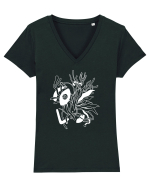 Ascunziș Tricou mânecă scurtă guler V Damă Evoker