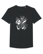 Ascunziș Tricou mânecă scurtă guler larg Bărbat Skater