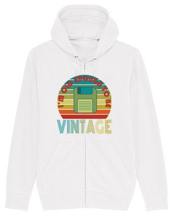 I'm Old Enough To Be Vintage Floppy Disk White