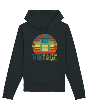 I'm Old Enough To Be Vintage Floppy Disk Black
