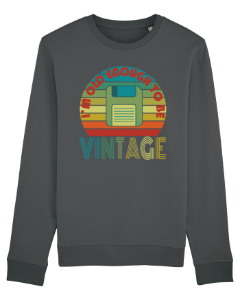 I'm Old Enough To Be Vintage Floppy Disk Anthracite