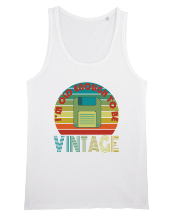 I'm Old Enough To Be Vintage Floppy Disk White