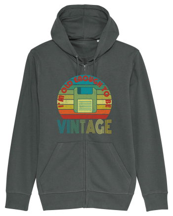 Vintage Floppy Disk Retro Style Anthracite