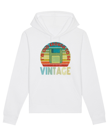 Vintage Floppy Disk Retro Style White