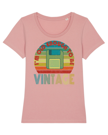 Vintage Floppy Disk Retro Style Canyon Pink