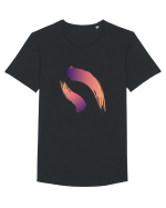 Relay Gradient Tricou mânecă scurtă guler larg Bărbat Skater