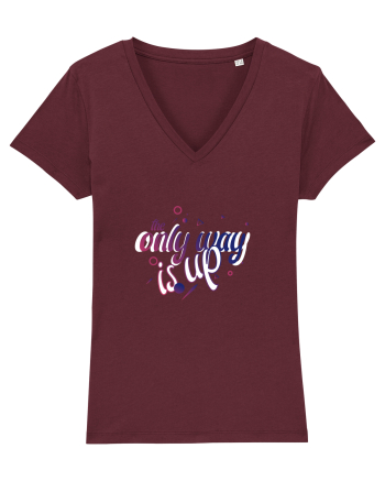 The Only Way Is Up (celestial gradient) Burgundy