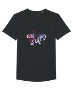 The Only Way Is Up (celestial gradient) Tricou mânecă scurtă guler larg Bărbat Skater