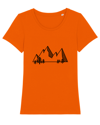 Mountain view Bright Orange