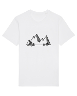 Mountain view Tricou mânecă scurtă Unisex Rocker