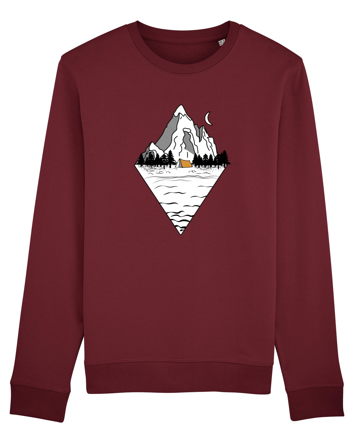 Bluză mânecă lungă Unisex Rise Burgundy