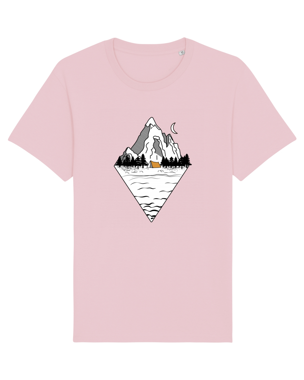 Tricou mânecă scurtă Unisex Rocker Cotton Pink