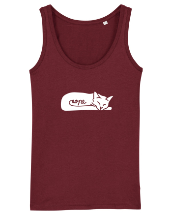 Nope Cat Burgundy