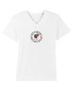 Cocoșul de Hurez 1. Tricou mânecă scurtă guler V Bărbat Presenter