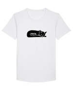 Nope Cat Tricou mânecă scurtă guler larg Bărbat Skater