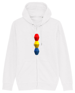 Tricolorul 2. Hanorac cu fermoar Unisex Connector