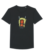 Mască populară 2. Tricou mânecă scurtă guler larg Bărbat Skater