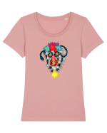 Mască populară 3. Tricou mânecă scurtă guler larg fitted Damă Expresser